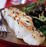 Broiled White Sea Bass