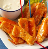 Buffalo Chicken Fingers with Blue Cheese Dip