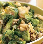 Brussels Sprouts with White Beans