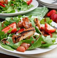 Grilled Chicken Salad With Strawberry-Balsamic Dressing