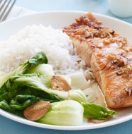 Grilled Salmon with Maple-ginger Glaze