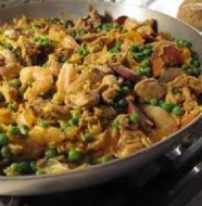 Paella with Chicken, Leeks and Tarragon