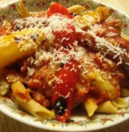 Pasta with Marinara Sauce & Grilled Vegetables