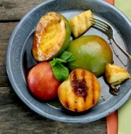 Grilled Fruit with Balsamic Vinegar Syrup