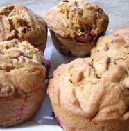 Three-grain Raspberry Muffins