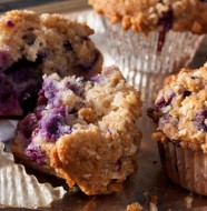 Blueberry-Almond Streusel Muffins