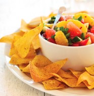 Citrus Salsa with Baked Chips
