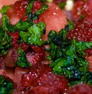 Cranberry-Raspberry Spinach Salad