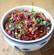 Garden Slaw with Spicy Asian Dressing