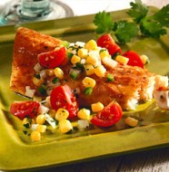 Lake Trout with Corn Salsa