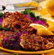 Pecan-Crusted Fish with Peppers and Squash