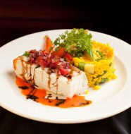 Poached Halibut and Peppers