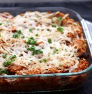 Baked Quinoa and Chicken Parmesan