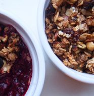 Blackberry Oat Nut Crumble