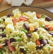 Indian Vegetable and Rice Skillet Meal