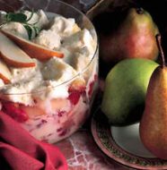 Light and Easy Pear-Strawberry Trifle