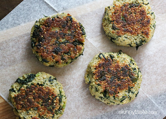 Spinach and Quinoa Patties - Skinnytaste